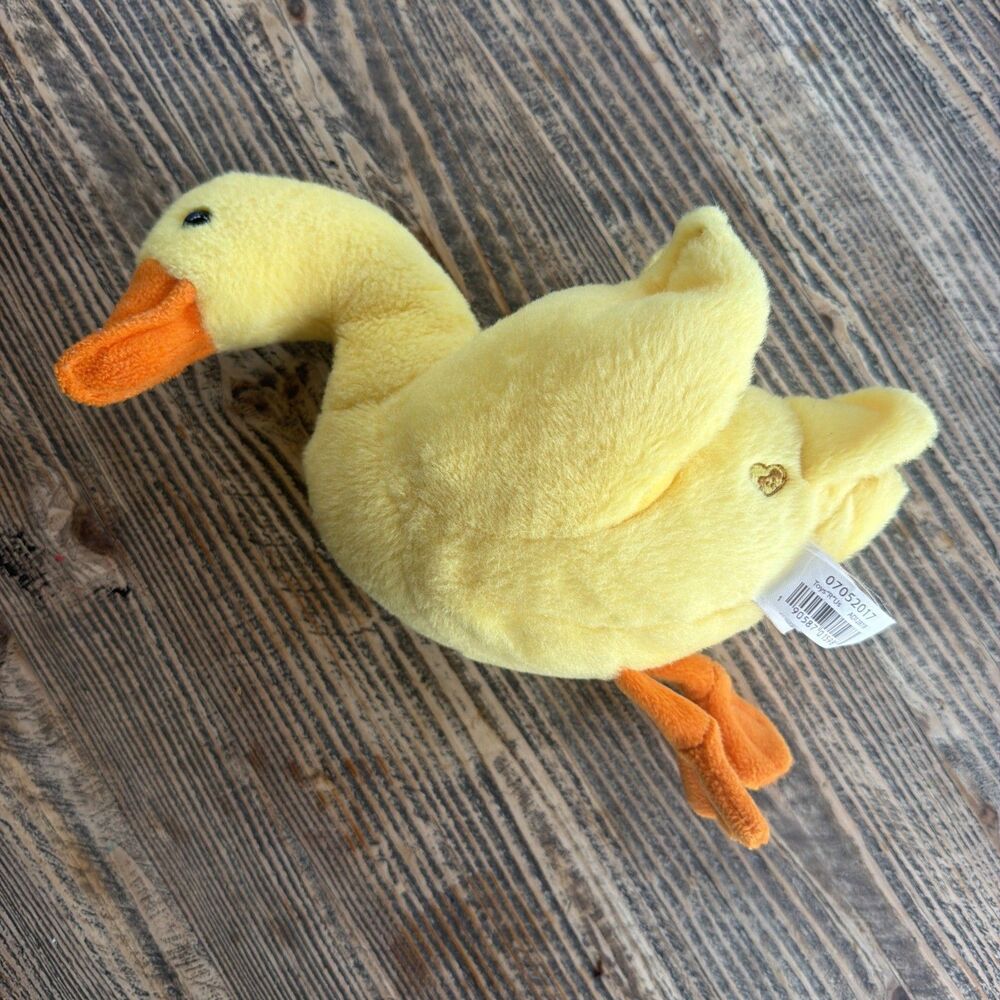 Vintage Toys R Us Animal Alley Yellow Duck Plush Stuffed Animal